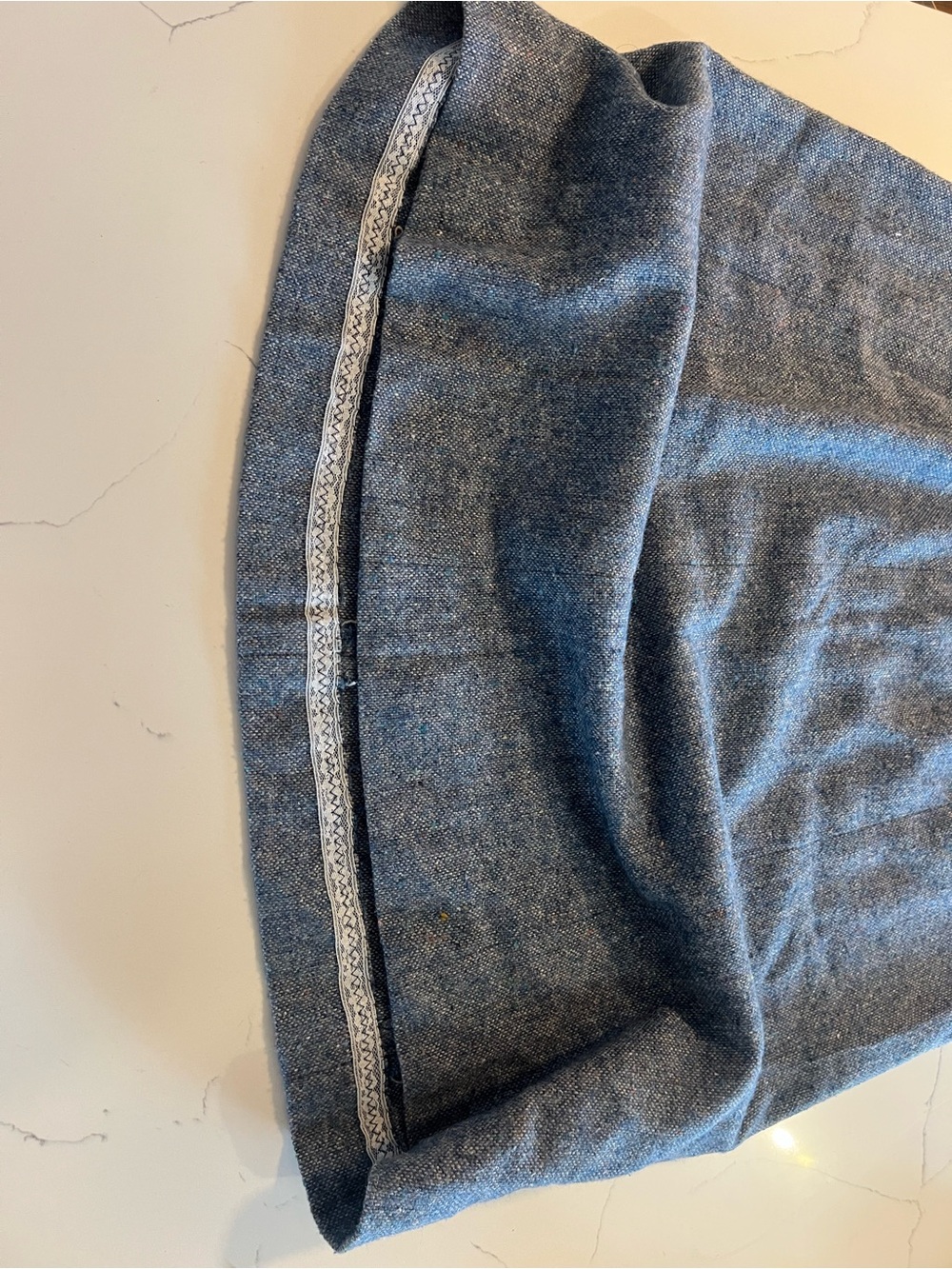 Women's A-Line Gray Wool-Blend Skirt - Picture 5 of 5
